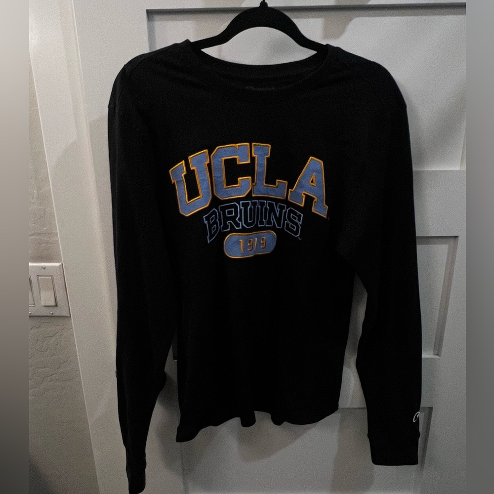 UCLA Bruins Champion Black Long Sleeve Appliqué T-Shirt